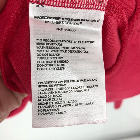 SKECHERS Women's Skechluxe Sweatshirt XXL Pink Raspberry Wine Crewneck NWT - Picture 11 of 11